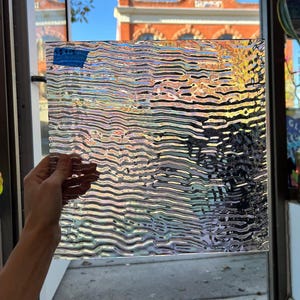 Spectrum Ripple Glass Vintage Spectrum Clear Ripple Iridescent - Etsy