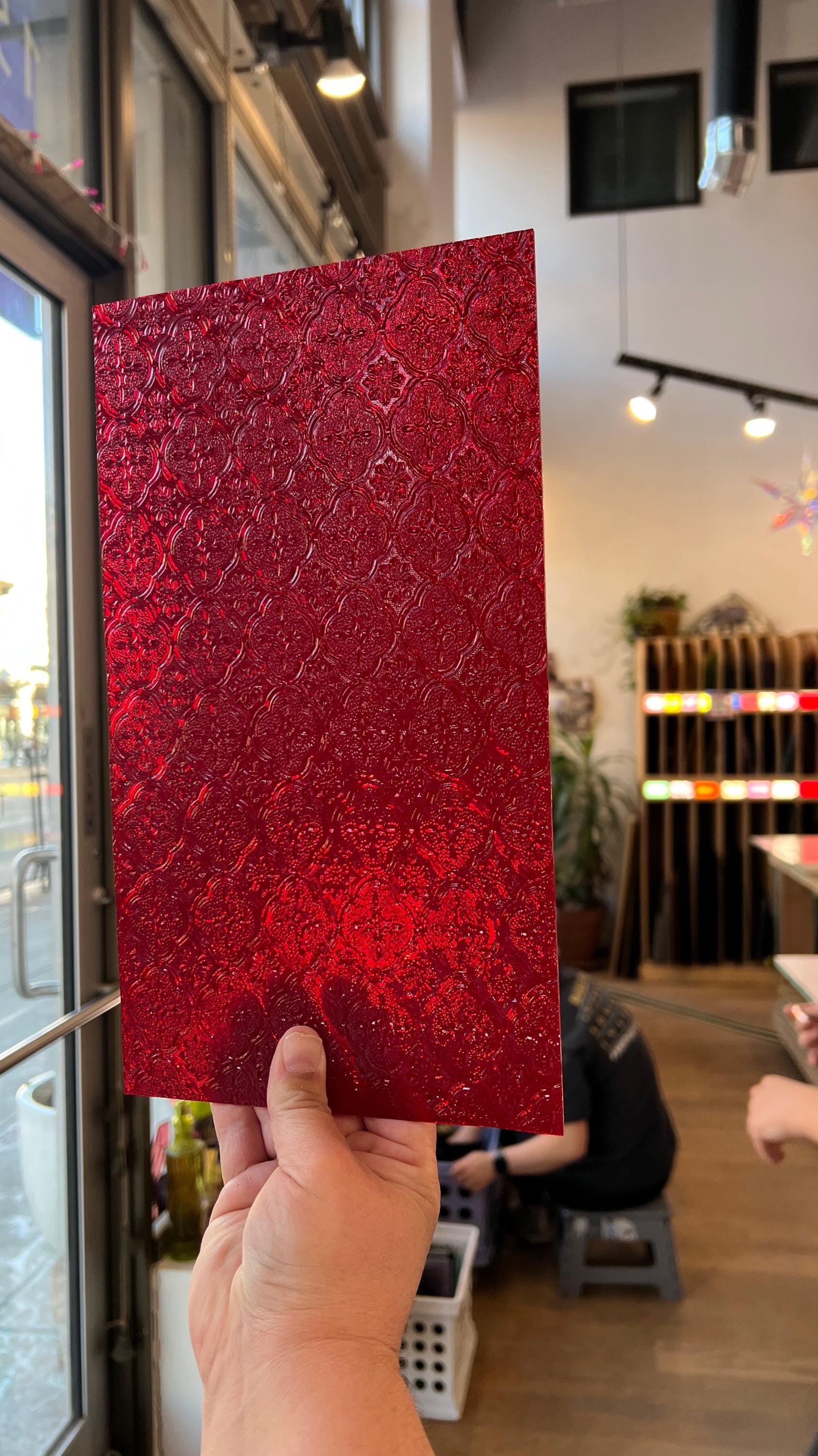 Translucent Red Lacque NEW! Red Lace Transparent Textured - Etsy