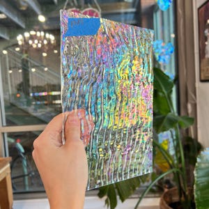 Spectrum Ripple Glass Vintage Spectrum Clear Ripple Iridescent - Etsy