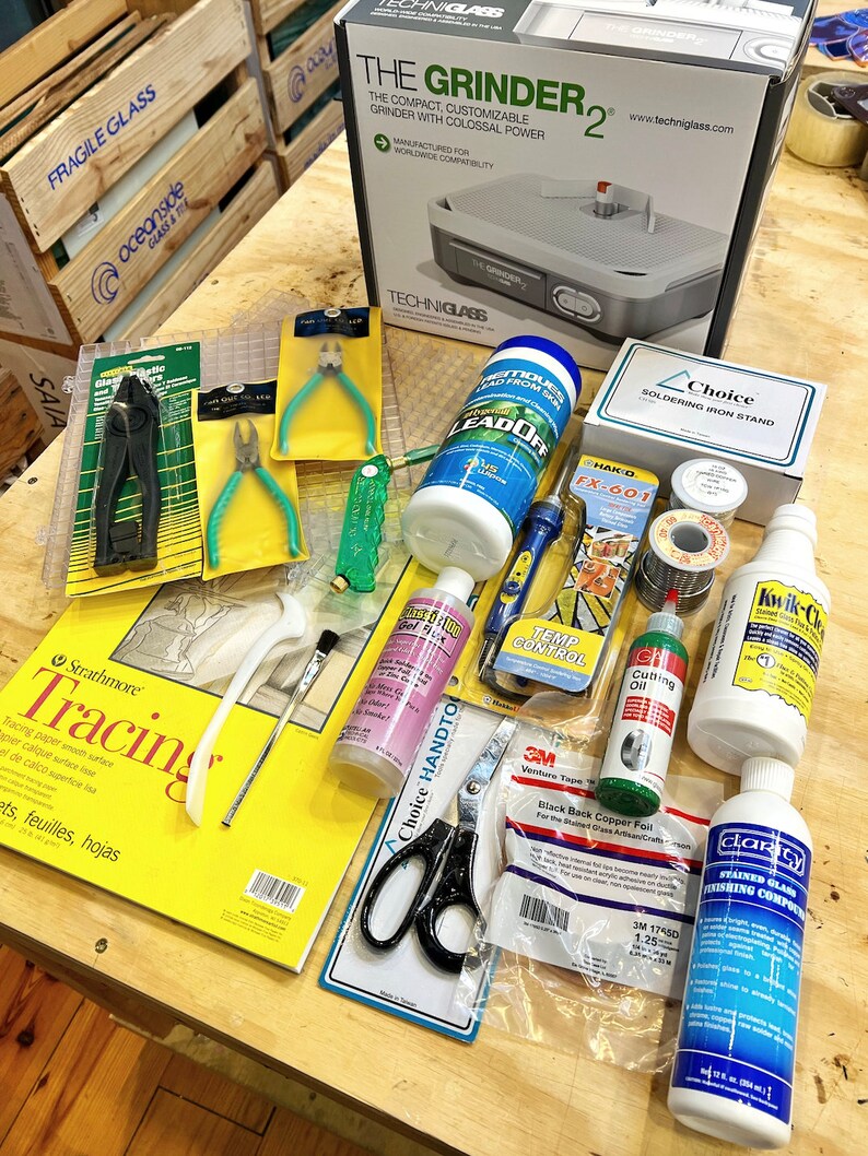 Beginner Stained Glass Kit everything You Need to Make Etsy