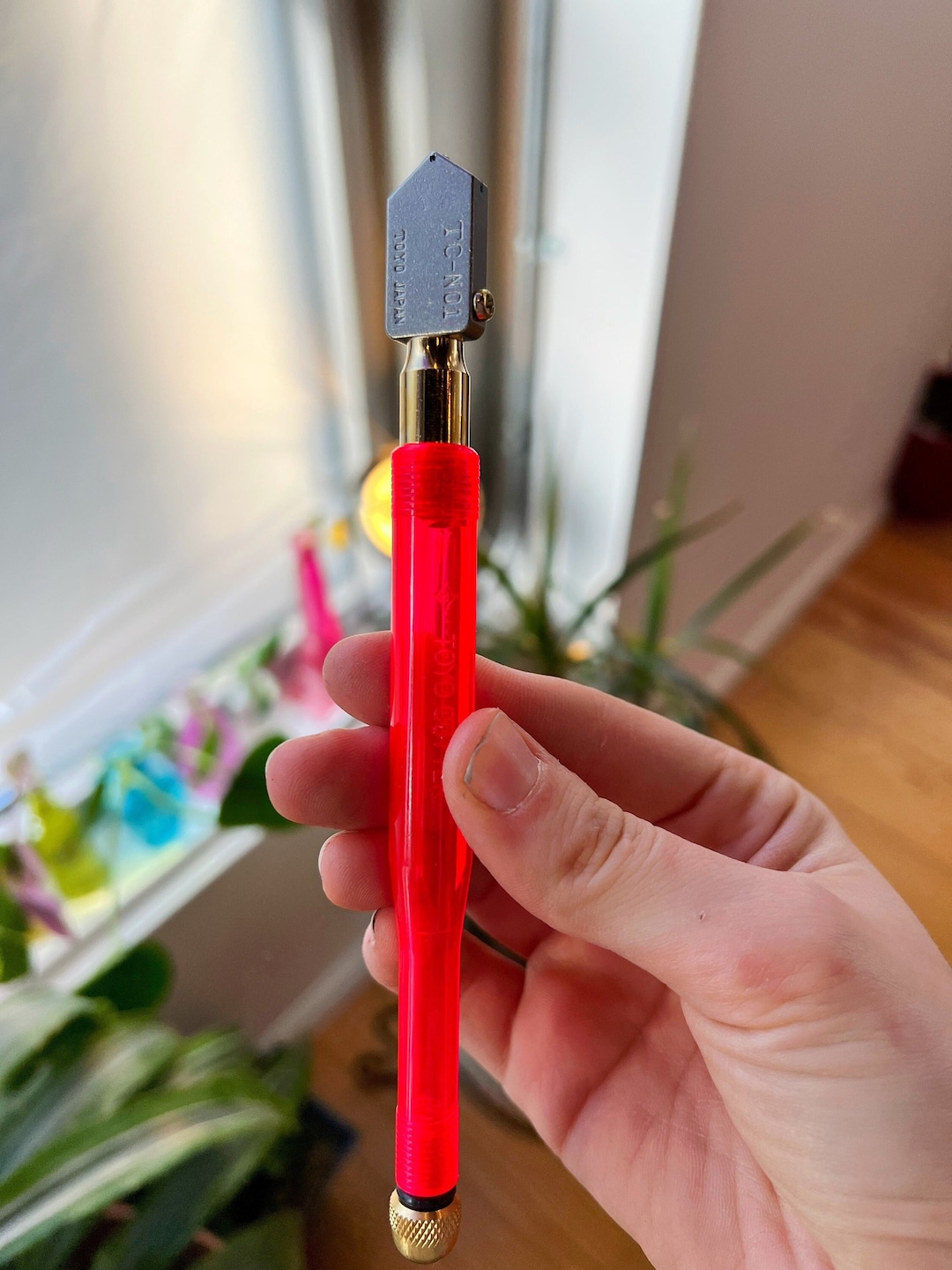 Toyo Glass Cutter Custom Grip Glass Cutter With Large Head Etsy