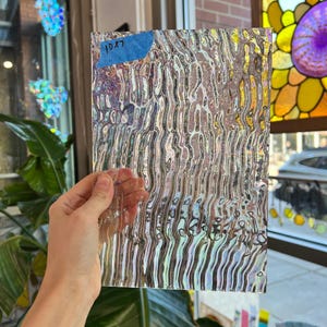 Spectrum Ripple Glass Vintage Spectrum Clear Ripple Iridescent - Etsy