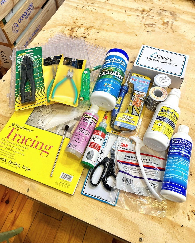Beginner Stained Glass Kit everything You Need to Make Etsy