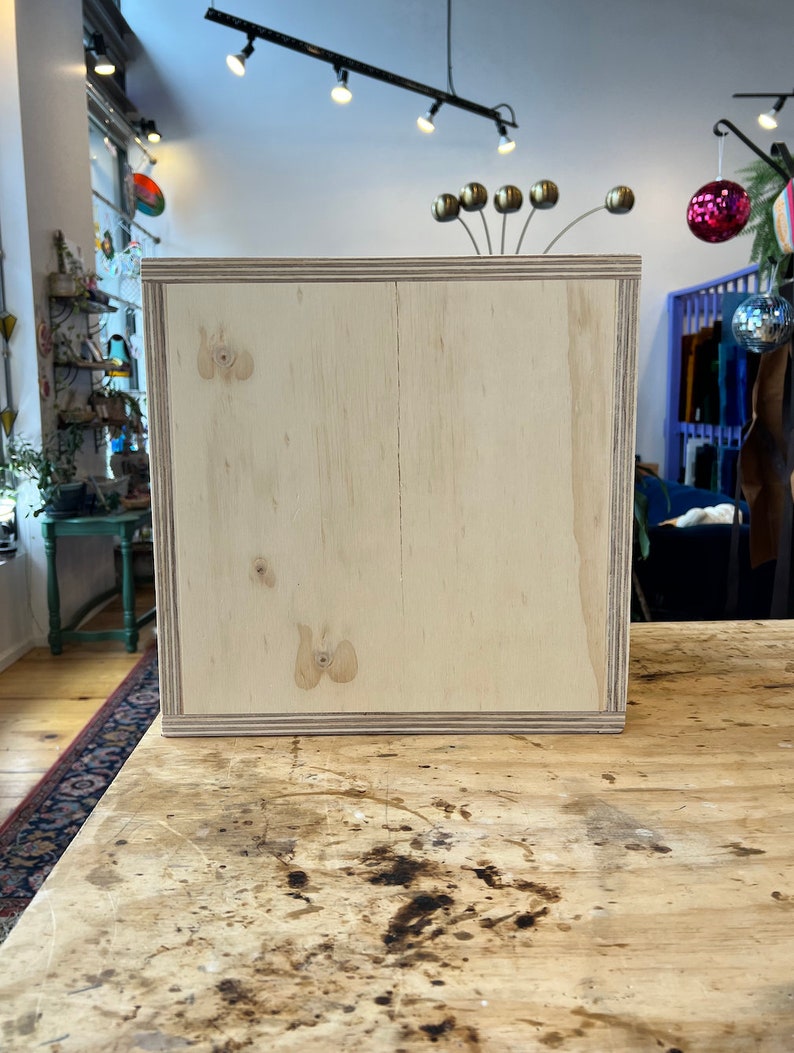 Made to Order Stained Glass Storage Shelf variety of Sizes Etsy