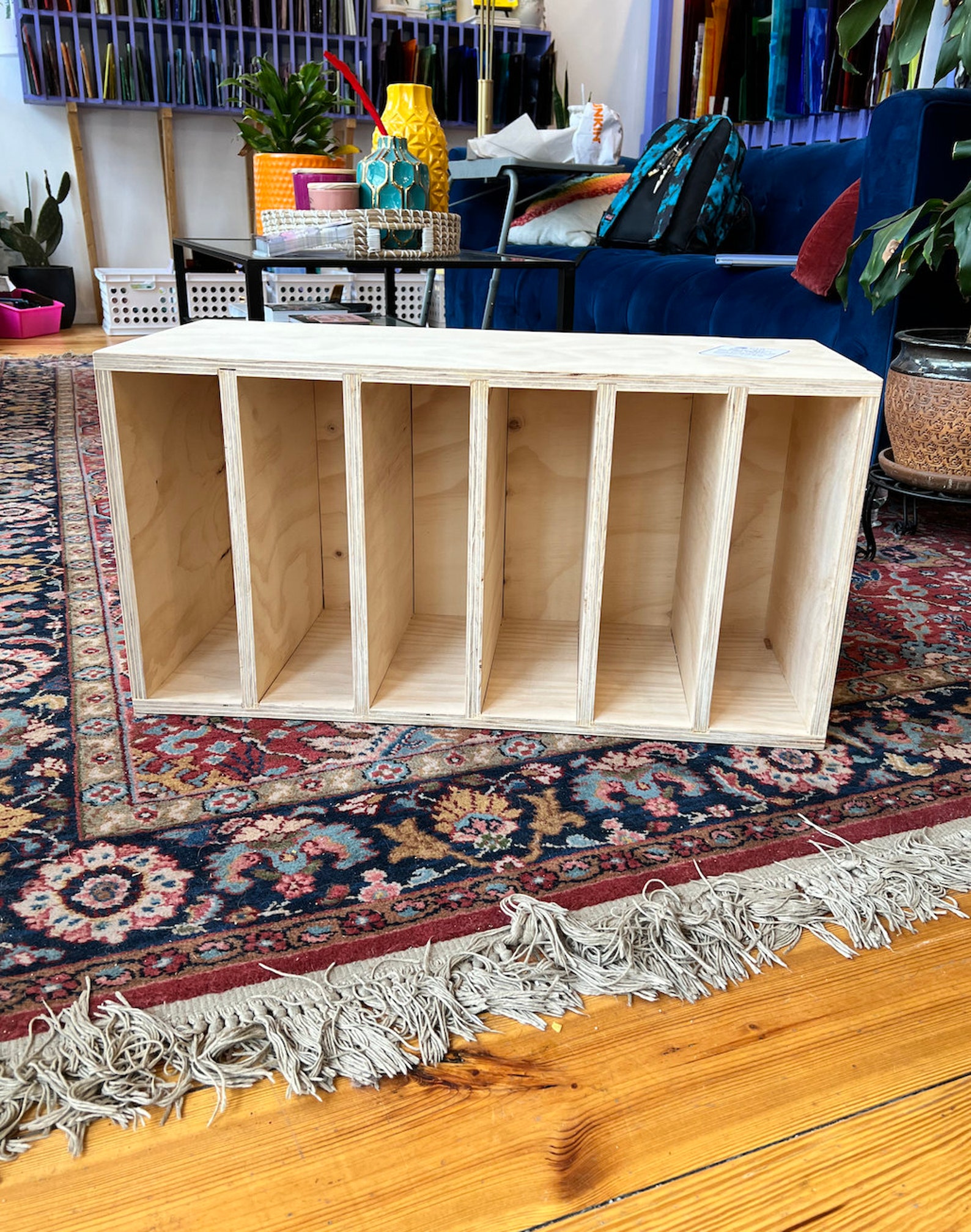 Made to Order Stained Glass Storage Shelf variety of Sizes Etsy