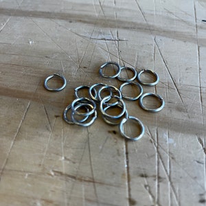 16 Gauge Tinned Copper Jump Rings for Stained Glass - 20 Count image 2