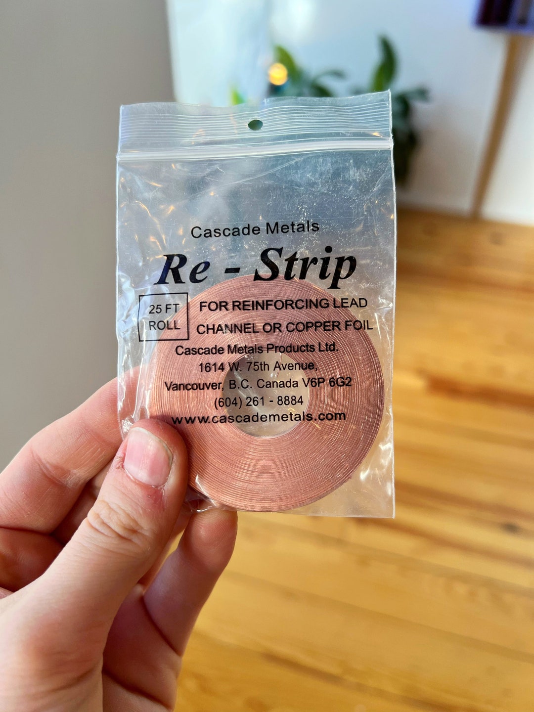 Copper Restrip for Reinforcing Stained Glass Projects Etsy