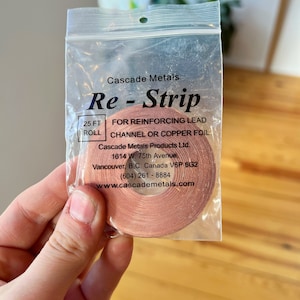 Copper Re-Strip (for reinforcing stained glass projects)