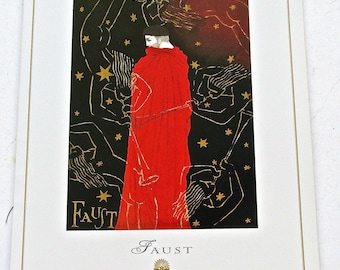 AP63 Vintage Opera Theatre Masqurade Cheret Advertisement Poster Card Print A5