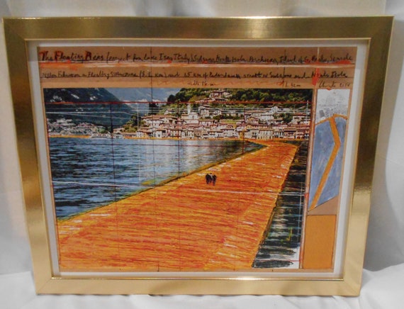 Christo And Jean Claude Poster The Floating Piers Poster For Etsy