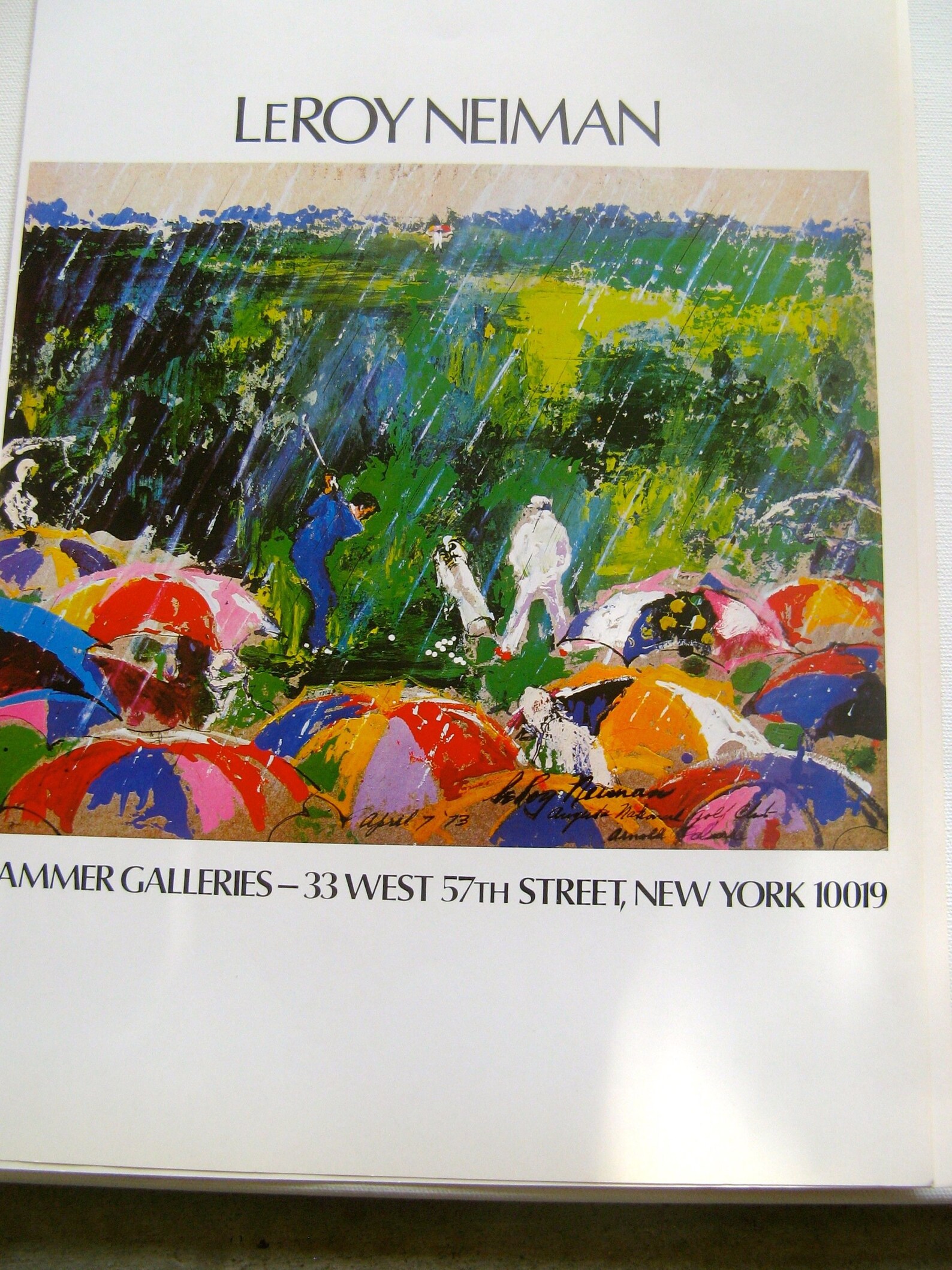 Leroy Neiman Golfing Art for Hammer Graphics 16 X 11 Etsy