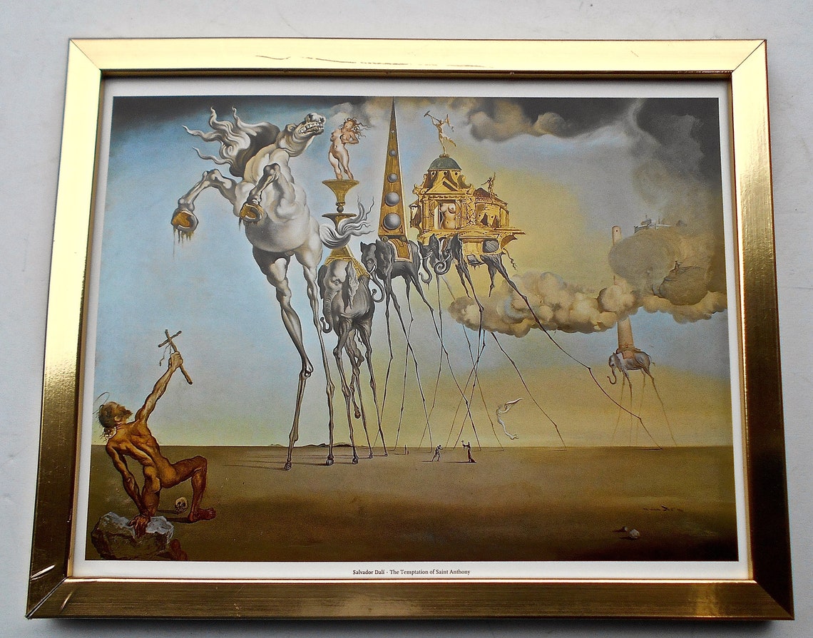 Salvador Dali die Versuchung des Heiligen Antonius Druck in Etsy