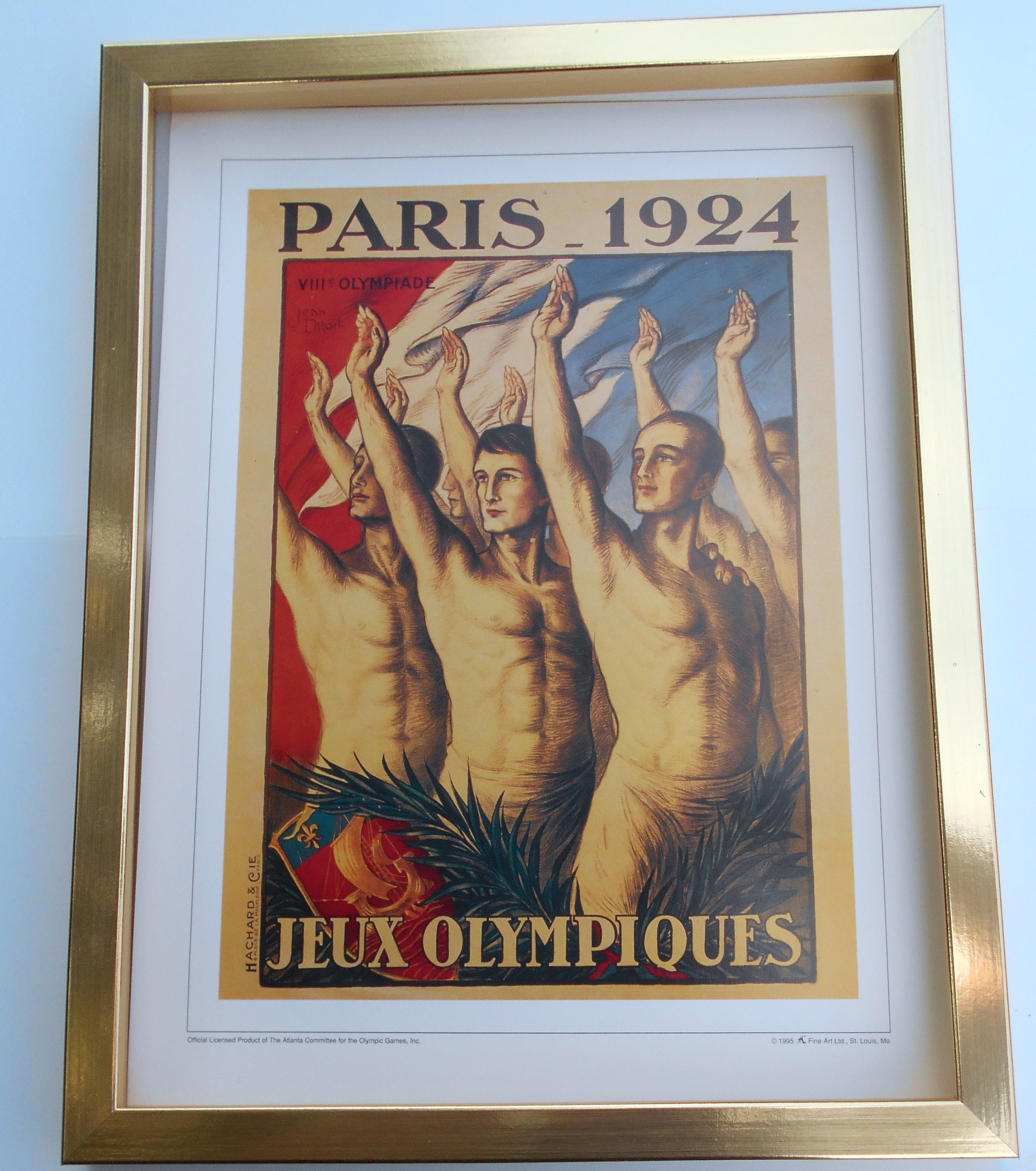 Gerahmt offizielle 1924 Paris Olympische Spiele Poster 2 Etsy
