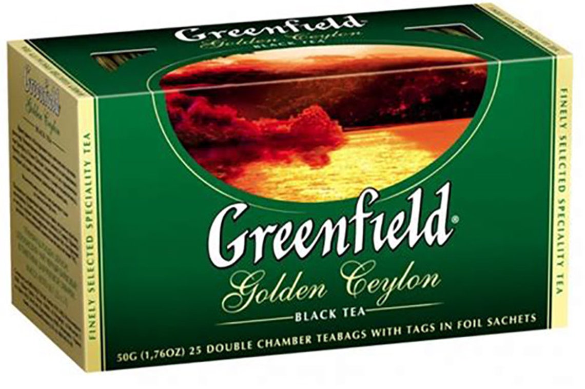 GREENFIELD GOLDEN CEYLON Black Tea 25 Sachets de thé Gourmet | Etsy