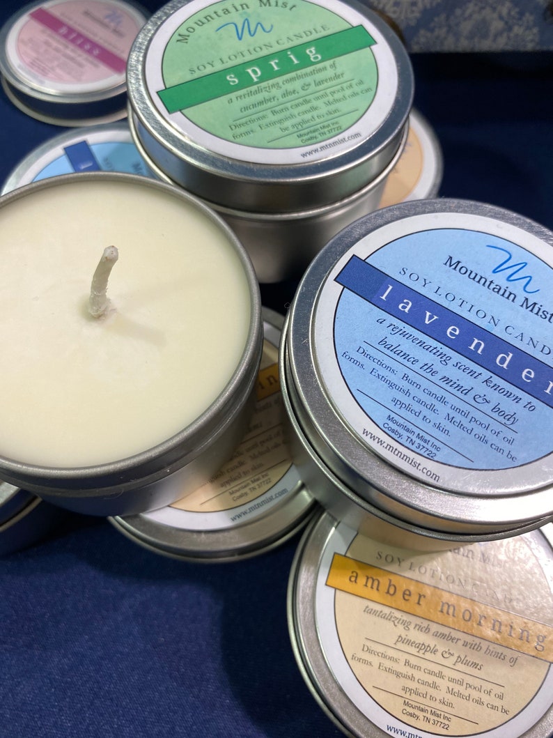 Soy Lotion Candle Etsy