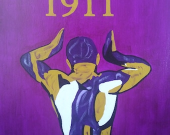 Omega Psi Phi Painting | Que Dawg Gift