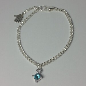 Aqua Strass Bettelarmband