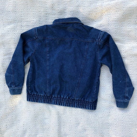 1980s jean jacket - great pocket design - elastic… - image 9