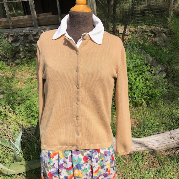 khaki cardigan sweater