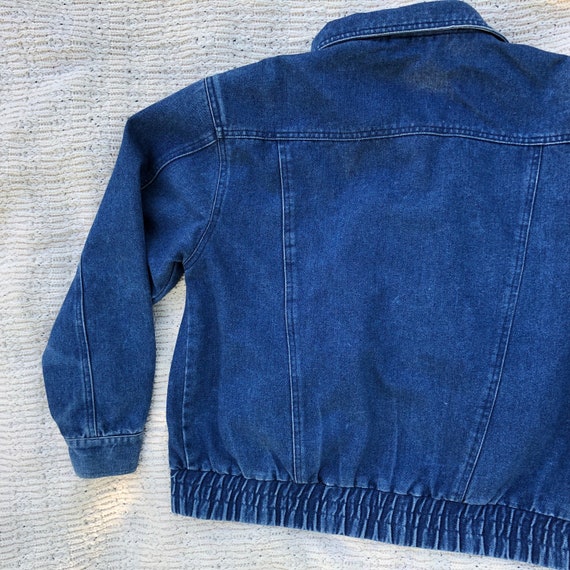 1980s jean jacket - great pocket design - elastic… - image 10