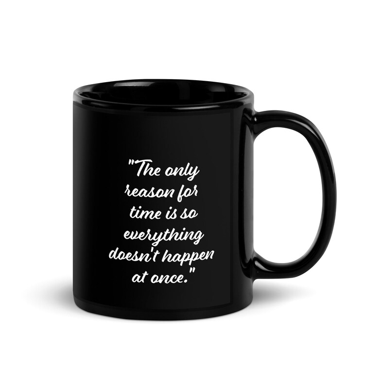 Einstein Black Glossy Mug