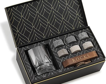 The Connoisseur's Set - Whiskey Stones & Imperial Whiskey Glass