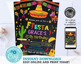 fiesta invitation etsy