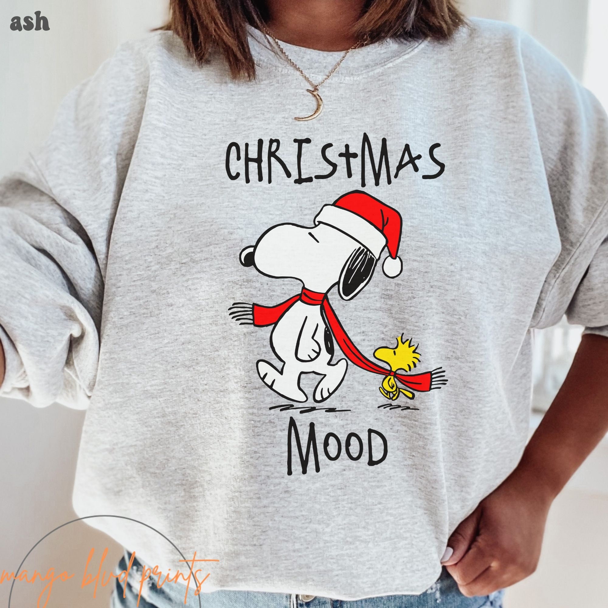 Discover Christmas Mood Sweatshirt, Snoopy Sweatshirt, Charlie Brown Christmas Sweatshirt