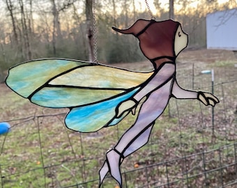 Stained glass pixie 2