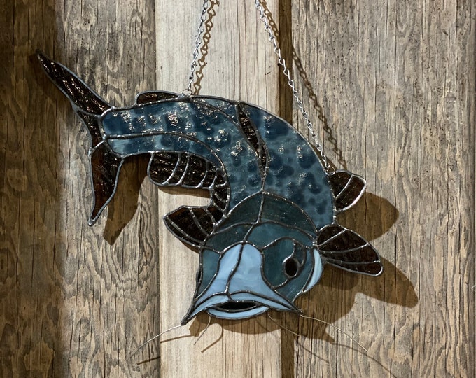Stained Glass Catfish - Etsy