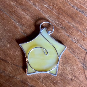 Stained glass star ornament