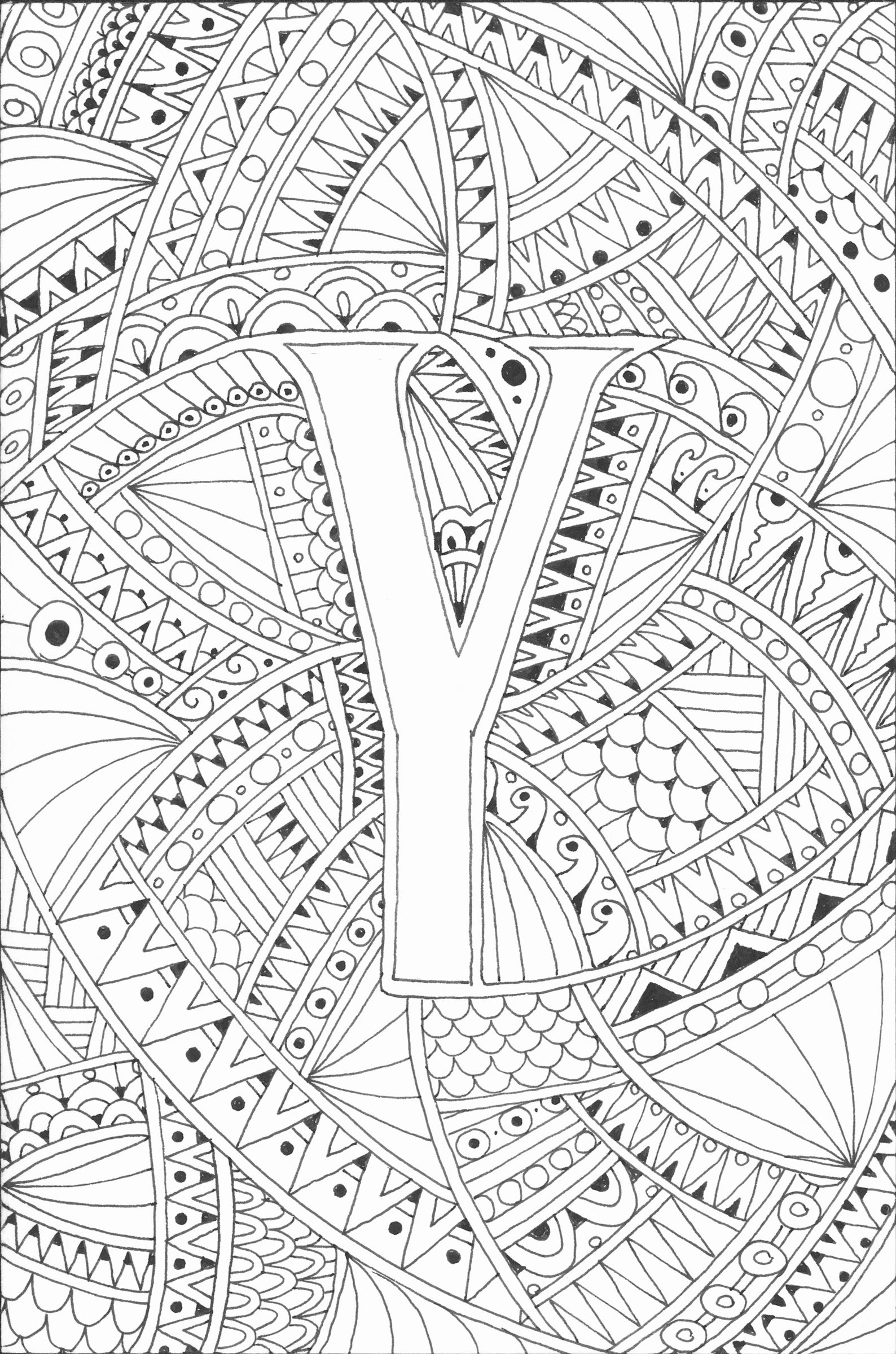 Letter Y Coloring Set  Etsy