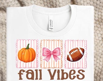 Fall Vibes PNG | Fall PNG Designs for Sublimation | Coquette Pumpkin Bow Png | Girly Autumn Png | Retro Fall Png | Trendy Fall Pumpkin