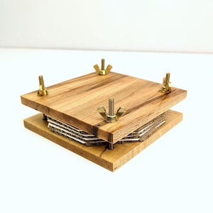 Flower Press | Portable Mini Flower Press For Travel | Gift For Flower Lover |  Flower Preservation | Ambrosia Maple | Flower Girl Proposal