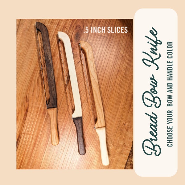 Bread Knife | .5 Inch Slices | Gift For Bread Maker | Kitchen Knife | Sourdough Bread Knife | Housewarming Gift | Wedding Gift