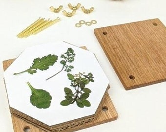 Mini Flower Press | Small Portable Flower Press Kit | Christmas Gift | Preserving Flowers From Wedding Day | Hardwood Foliage Press