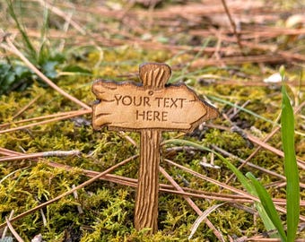 Gift For Plant Lover | Custom Sign For House Plant | Small Garden Signs
