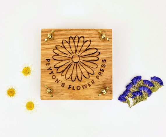 Custom Mini Flower Press Portable Pocket Press Personalized Flower Pressing  Kit Flower Themed Gift Unique Gift for Summer Birthday 