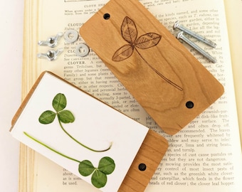 Mini Flower Press | Small Portable Pocket Press | Gift For Plant Lover | Clover Press | Flower Press Christmas Gift | 2" x 4"
