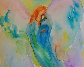 Angel With Baby Print