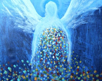 Intuitive Angel Soul Paintings on Stretched Canvas ~ Includes a Personal Message From Your Angels