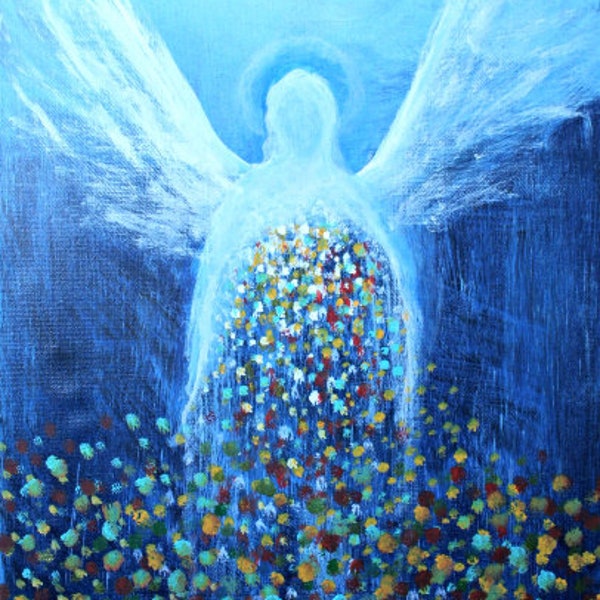 Intuitive Angel Soul Paintings on Stretched Canvas ~ Includes a Personal Message From Your Angels