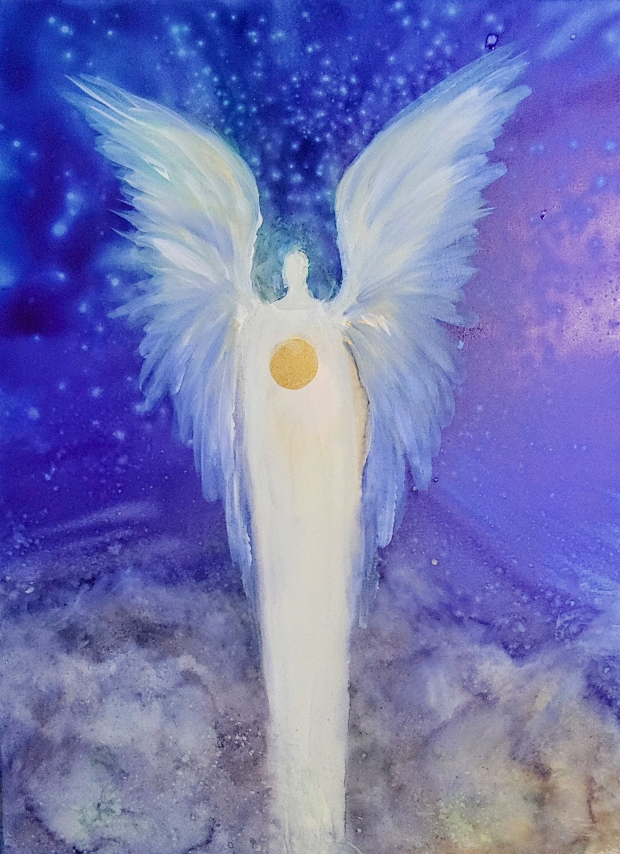 Intuitive Angel Soul Paintings on Stretched Canvas ~ Includes a ...