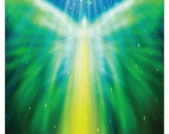 Healing With Archangel Raphael Print - Includes A Personalized Angel Message