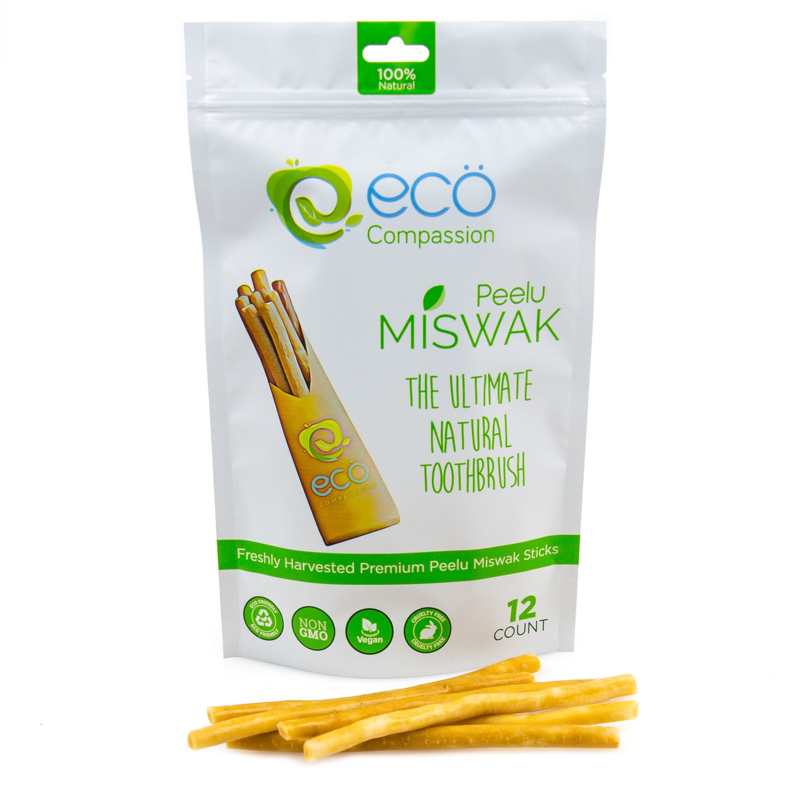 12 Miswak Chewing Sticks for Teeth 100 Herbal sewak Manual Etsy