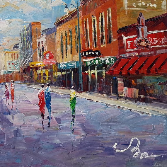Colorful Beale Street, Memphis Tn-koking Fort-k998-home Decor