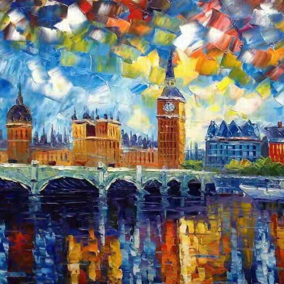 London Big Ben at Night-koking Fort-k161-home Decor Holiday