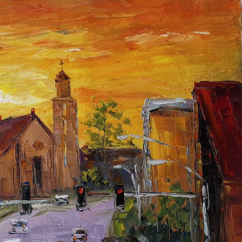 Sunset Downtown Poplar Bluff Missourikoking Fortk1172home Etsy