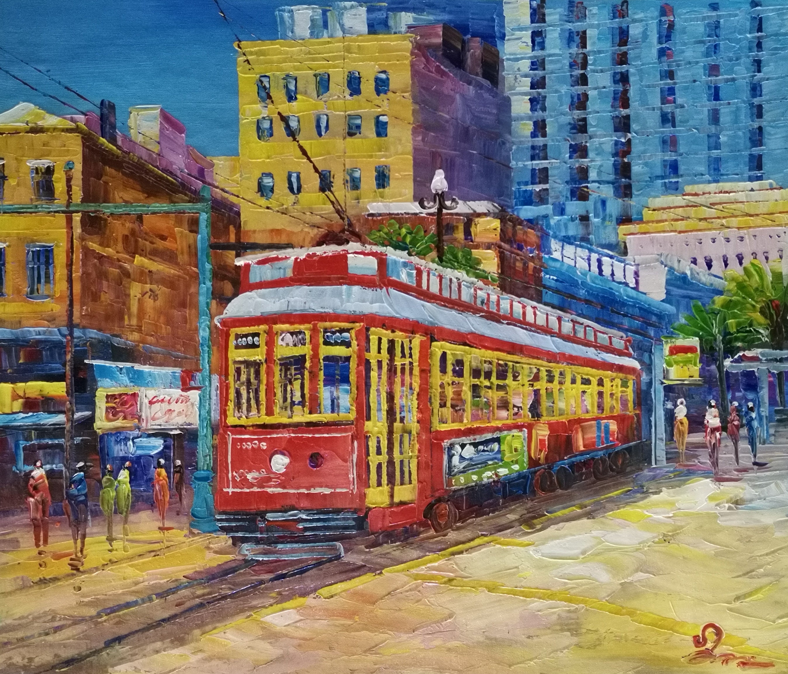 Cable Car Canal Street, New Orleans La-koking Fort-j29-home Decor