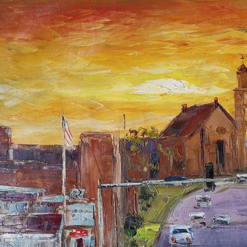 Sunset Downtown Poplar Bluff Missourikoking Fortk1172home Etsy